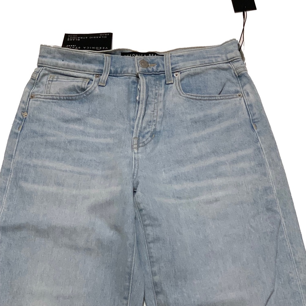 25 / Veronica Beard Blake High Rise Straight Jeans - Picture 2 of 10
